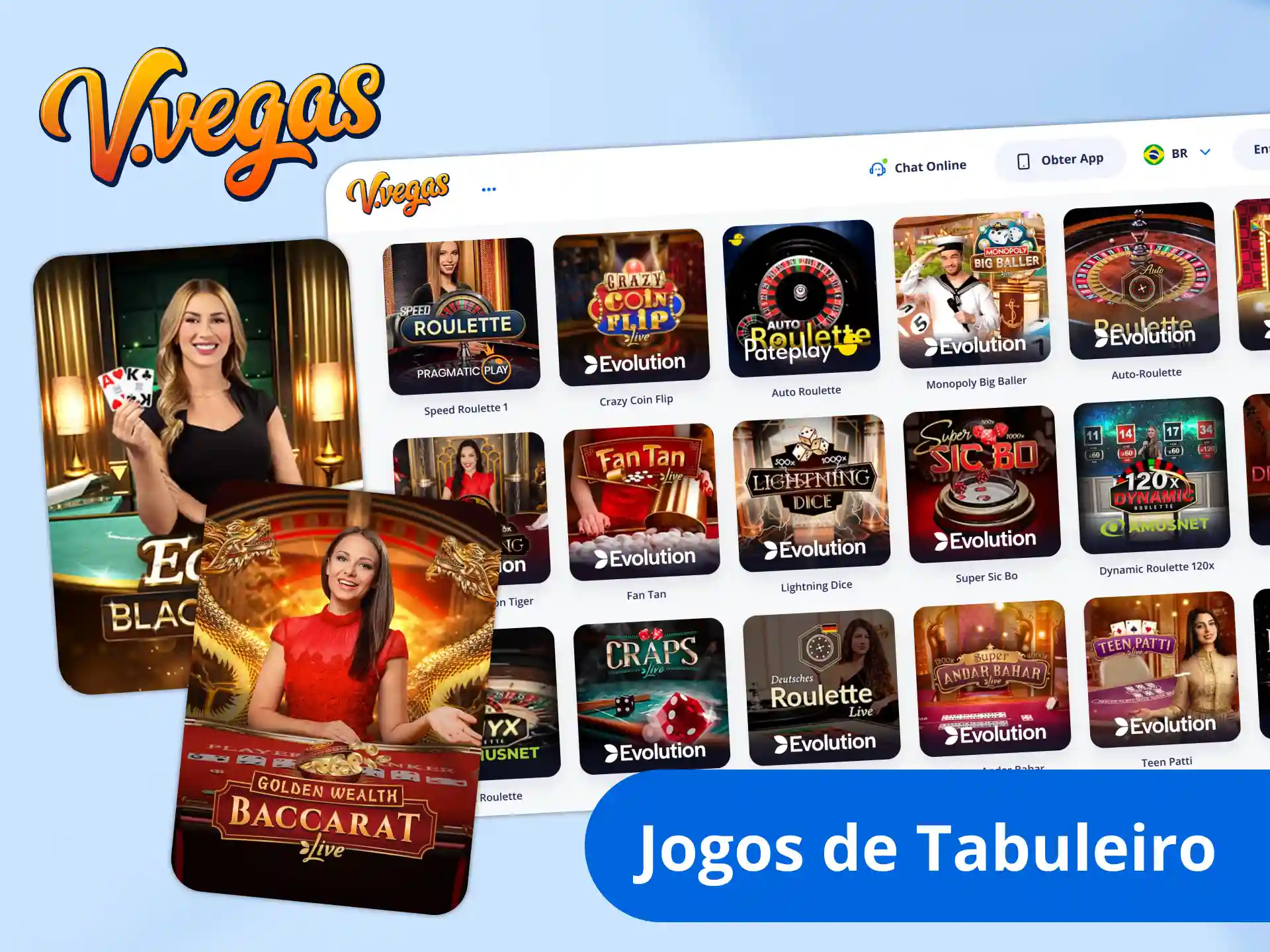 Divirta-se com jogos de mesa no cassino Vulkan Vegas.